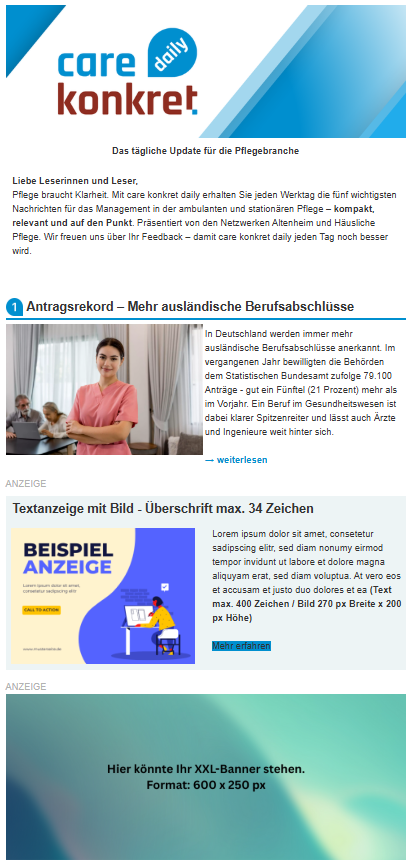 CK daily Newsletter Bild 1 Muster oben
