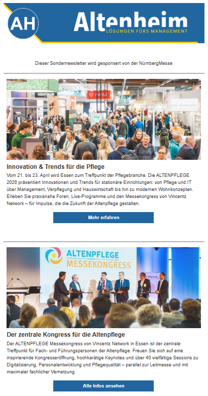 Stand Alone Newsletter Altenheim Nürnberg Messe 04022026